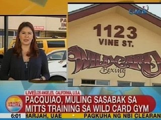 UB: Pacquiao, muling sasabak sa mitts training sa Wild Card Gym