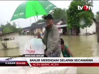 Download Video: Banjir Rendam Delapan Kecamatan di Aceh Barat Hingga 2 Meter