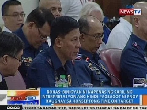 Roxas: Binigyan ni Napeñas ng interpretasyon ang 'di pagsagot ni PNoy sa konseptong time on target