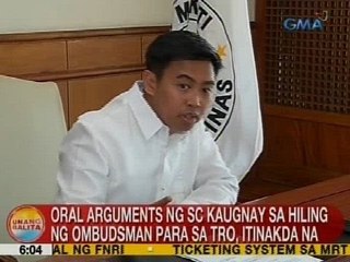 UB: Oral arguments ng SC kaugnay sa hiling ng Ombudsman para sa TRO, itinakda na