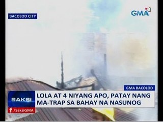 Saksi: Lola at 4 niyang apo, patay nang ma-trap sa bahay na nasunog