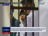 Saksi: Pamilya ng Pinay na sinentensyang ma-firing squad sa Indonesia, emosyonal na nanawagan sa DF