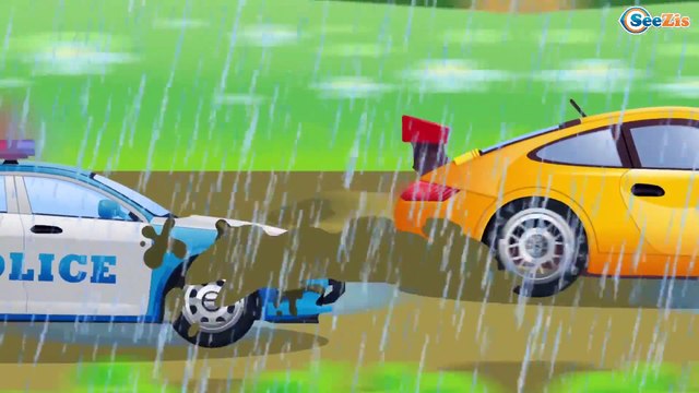 Żółty Żuraw i Ciężarówka | Maszyny Budowlane | Bajki dla dzieci po polsku