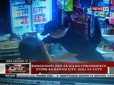 Panghoholdap sa isang convenience store sa Davao City, huli sa CCTV
