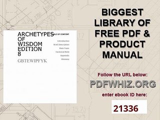 archetypes of wisdom edition 8