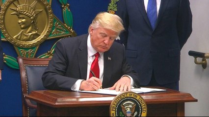 Donald Trump defends immigration ban