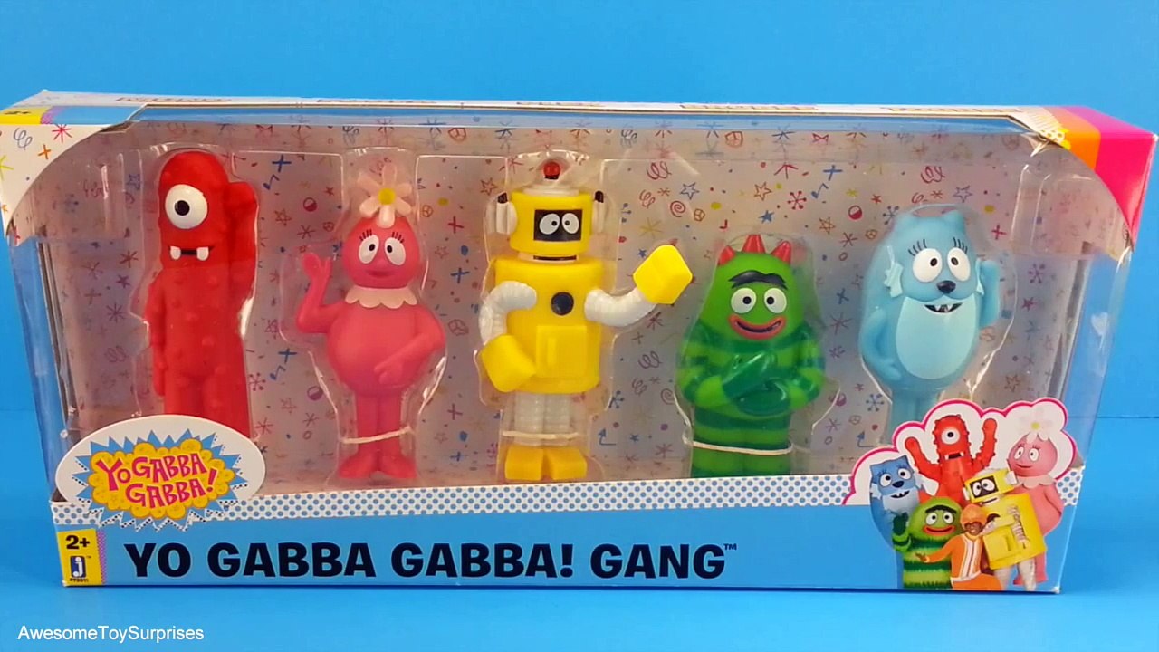 Yo Gabba Gabba Toys Muno Plex Brobee Foofa & Toodee Unboxing and Review