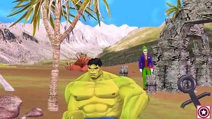 Spiderman Hulk Dinosaur VS Dinosaur | Nursery Rhymes Joker SHort Film SuperHeroes Prank VIdeos