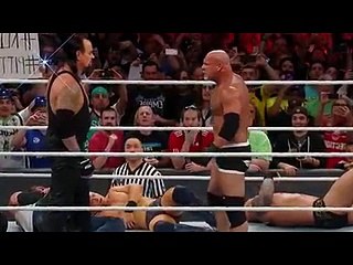 The Undertaker eliminates Goldberg in the Royal Rumble Match- Royal Rumble 2017