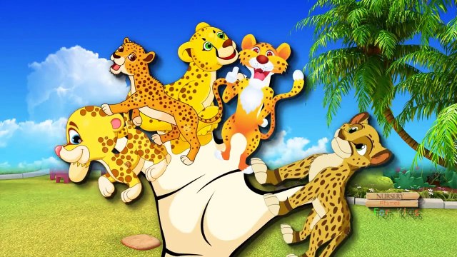 Finger Family Children Nursery Rhymes Cheetah Crocodile Cartoons | Monkey Finger Family Rhymes
