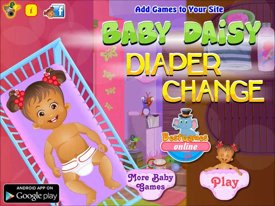 Baby Daisy Diaper Change - New Baby Daisy Games - Baby Daisy Care Games