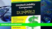 READ book Limited Liability Companies For Dummies Jennifer Reuting For Ipad