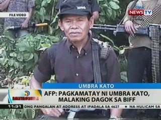 AFP: Pagkamatay ni Umbra Kato, malaking dagok sa BIFF