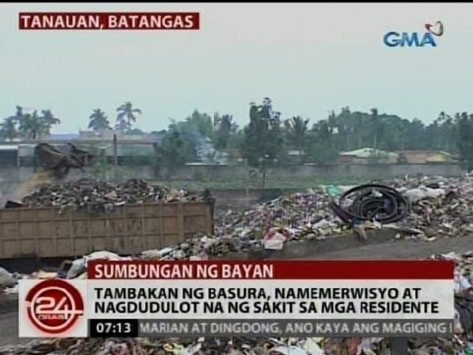24 Oras: Tambakan ng basura, namemerwisyo at nagdudulot na ng sakit sa mga residente