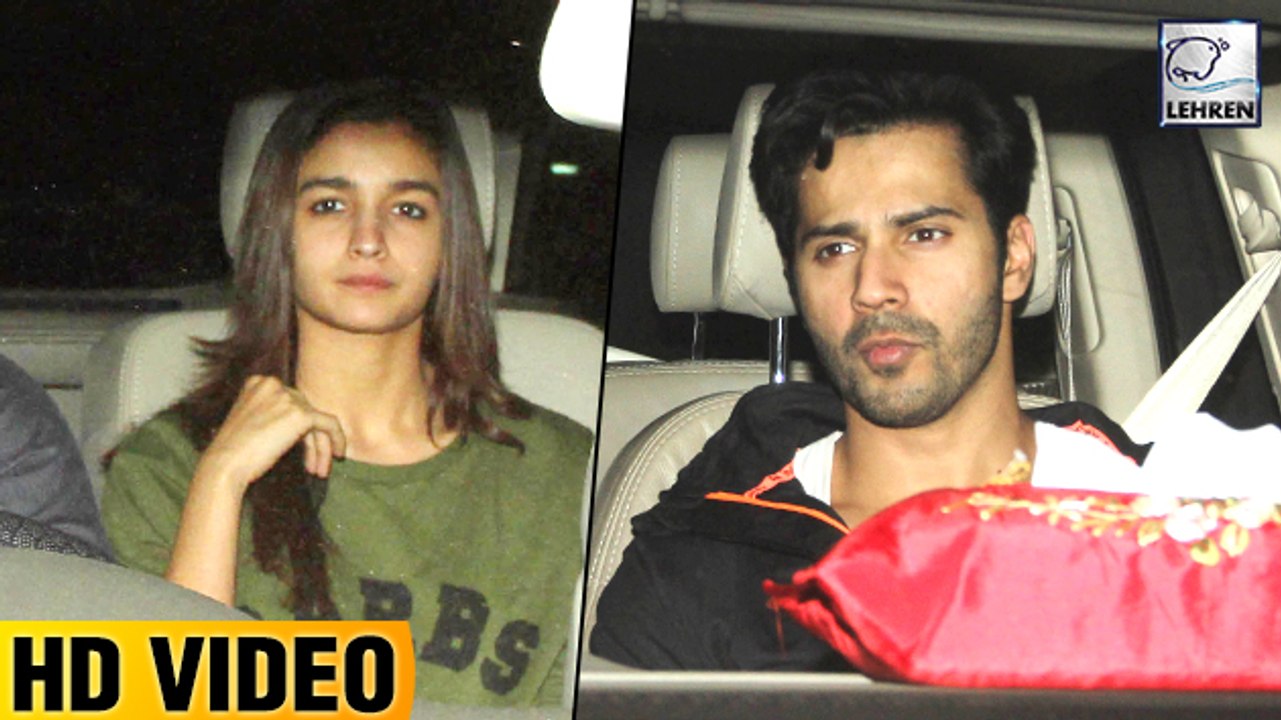Alia Bhatt And Varun Dhawan Watch Badrinath Ki Dulhania Before Release