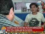 UB: Kasintahan ng biktima ng kontaminadong milk tea, dumalaw na sa burol