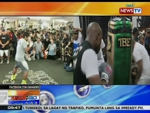 NTG: Pacquiao at Mayweather, kapwa nagpakitang gilas sa media