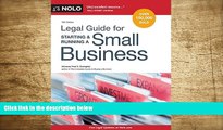 FREE [DOWNLOAD] Legal Guide for Starting   Running a Small Business Fred S. Steingold Attorney Pre