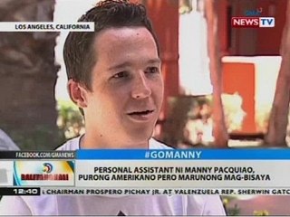 Personal assistant ni Manny Pacquiao, purong amerikano pero marunong mag-bisaya