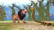 Animals Attacks Compilation | Lion Attacks Tiger, Elephant | Animals Cartoons For Children