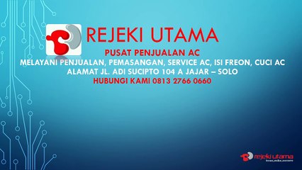Sparepart AC | REJEKI UTAMA AC | 0813 2766 0660