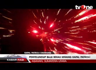 Penyelundup Baju Bekas Serang Kapal Patroli