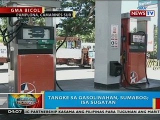 BP: Tangke sa gasolinahan sa Pamplona, Camarines Sur, sumabog; isa sugatan