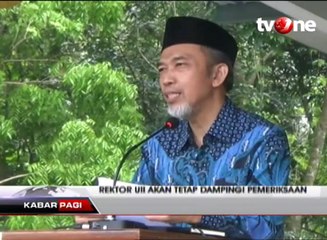 Rektor UII Pamit di Depan Ribuan Mahasiswa