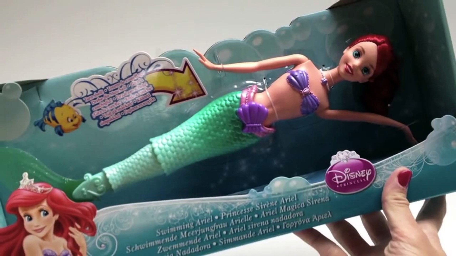 swimming little mermaid doll