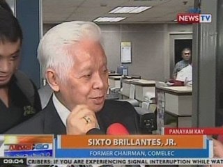 Télécharger la video: NTG: Panayam kay former Comelec chairman Sixto Brillantes, Jr.