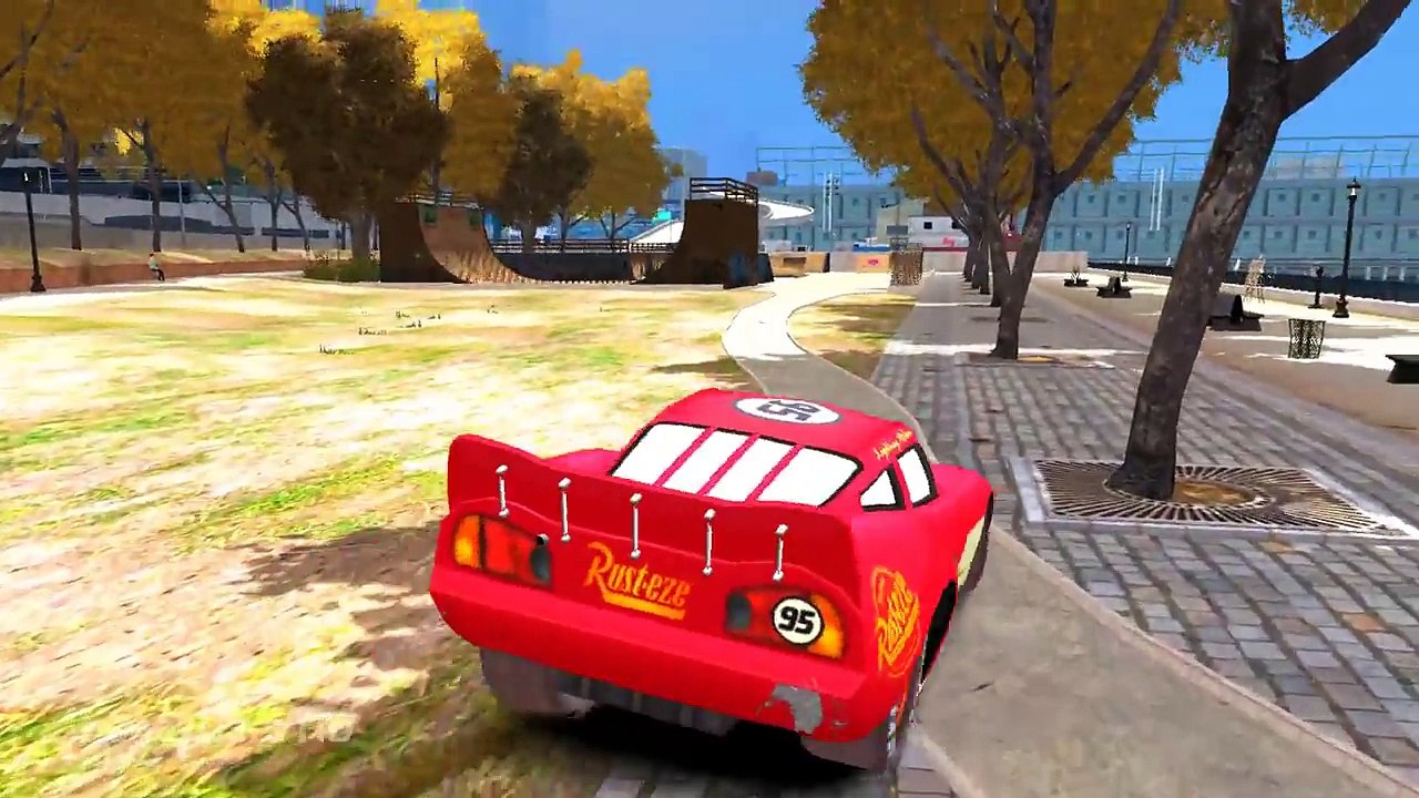 SPIDERMAN DRIVING LIGHTNING #MCQUEEN CARS in Custom Colors Cartoons