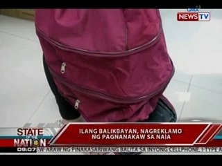 SONA: Ilang balikbayan, nagreklamo ng pagnanakaw sa NAIA