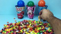 Surprise Cups Jelly Beans M&Ms Skittles and Toys Paw Patrol Angry Birds Minnie Mouse