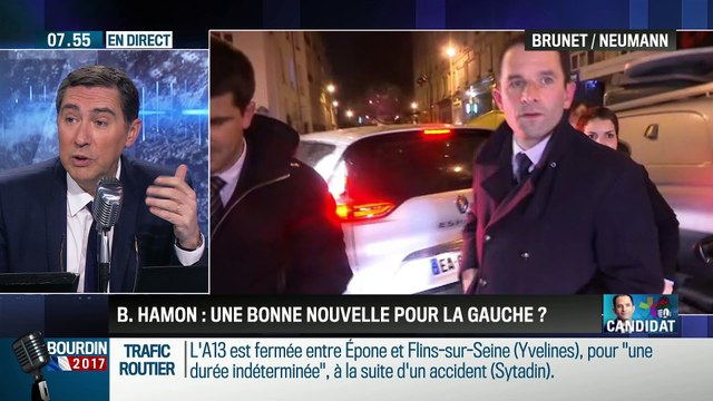 Brunet & Neumann : Benoît Hamon a-t-il sciemment coupé la parole à Manuel Valls hier soir ? - 30/01