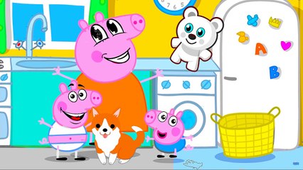 Coloring Pages Peppa Pig Washing. Peppa Coloring Book #46