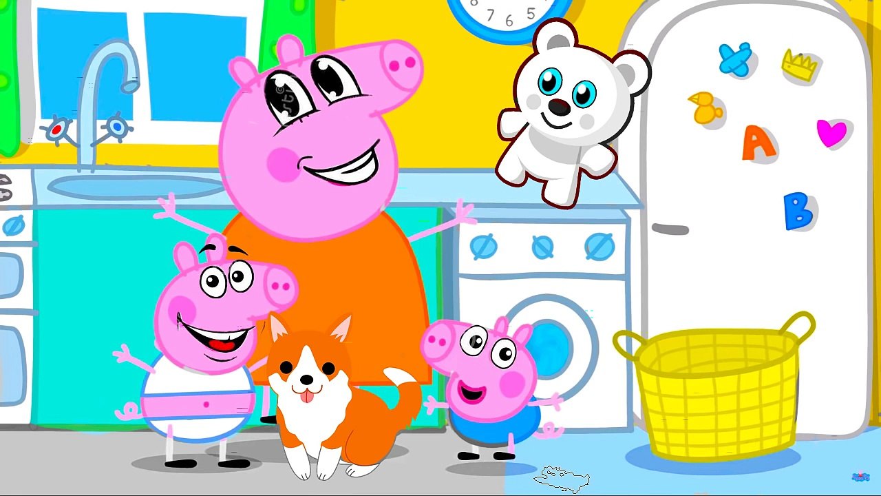 Coloring Pages Peppa Pig Washing. Peppa Coloring Book #46