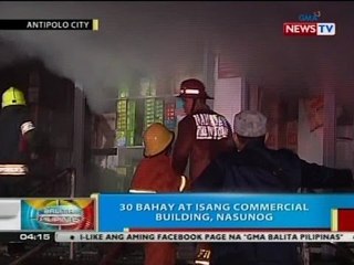 BP: 30 bahay at isang commercial building, nasunog