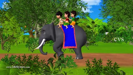 Elly the Elephant - 3D Animation English Nursery rhyme for children