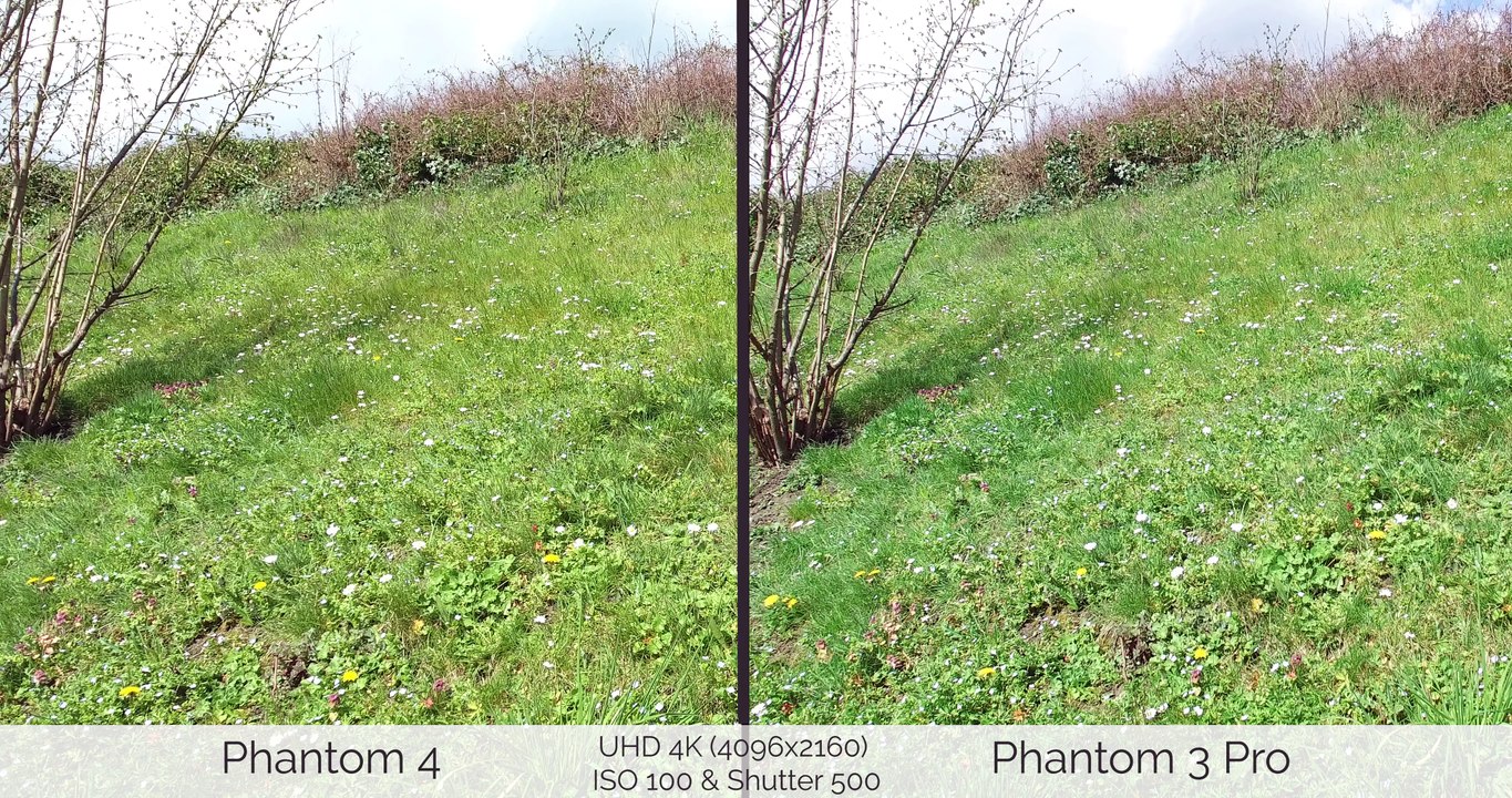 #Comparatif caméras DJI Phantom 4 et DJI Phantom 3 Pro