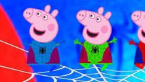 5 Little Peppa Pig Spiderman Jumping on the Bed / Nursery Rhymes Lyrics and More