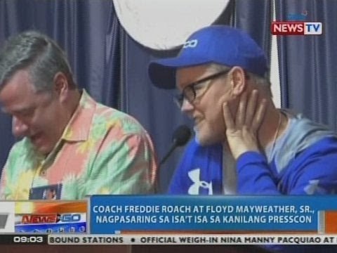 NTG: Roach at Mayweather, Sr., nagpasaring sa isa't isa sa kanilang presscon