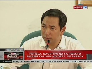 Petilla, nagbitiw na sa pwesto bilang kalihim ng Dept. of Energy