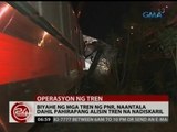24Oras: Biyahe ng mga tren ng PNR, naantala dahil pahirapang alisin tren na nadiskaril