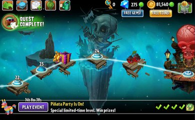 Plants Vs Zombies 2 - Pinata Party (30/January/2017)