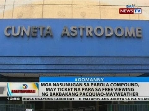 Cuneta Astrodome, inihahanda na sa free viewing ng bakbakang Pacquiao-Mayweather