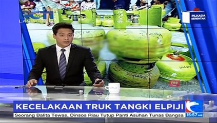 Truk Tangki Tabrak Truk Sawit, Sopir dan Kernet Tewas