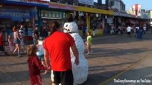 Scary Snowman Prank  GONE VIOLENT  KNOCKOUT  GONE WRONG