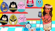 Kids Surprise Eggs 2016 Mohana Shopping Market Power Rangers Superman Batman Funny Best Video