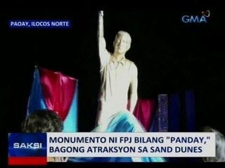 Saksi: Monumento ni FPJ bilang "Panday", bagong atraksyon sa sand dunes