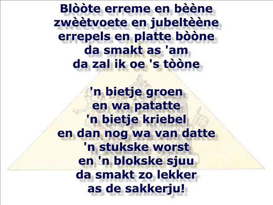 1947 vastenavendliedje